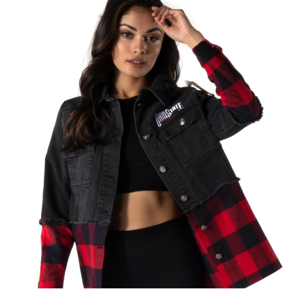 OHIO STATE Flannel Denim Custom NEW